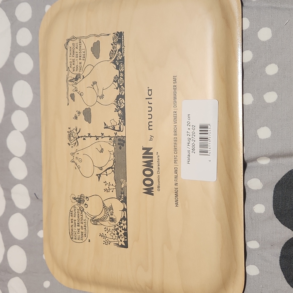 Muurla Moomin Hug Pink/ yellow Tray - Picture 3 of 3